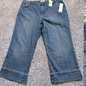 Crop jeans by cold water creek nwt